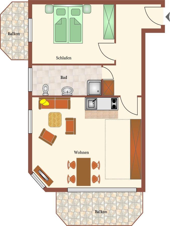 Haus Duenenglueck Whg. 23, Teilseesicht Cuxhaven Esterno foto